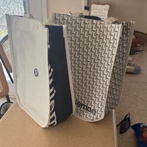 lululemon athletica Black and White Patterned Tote